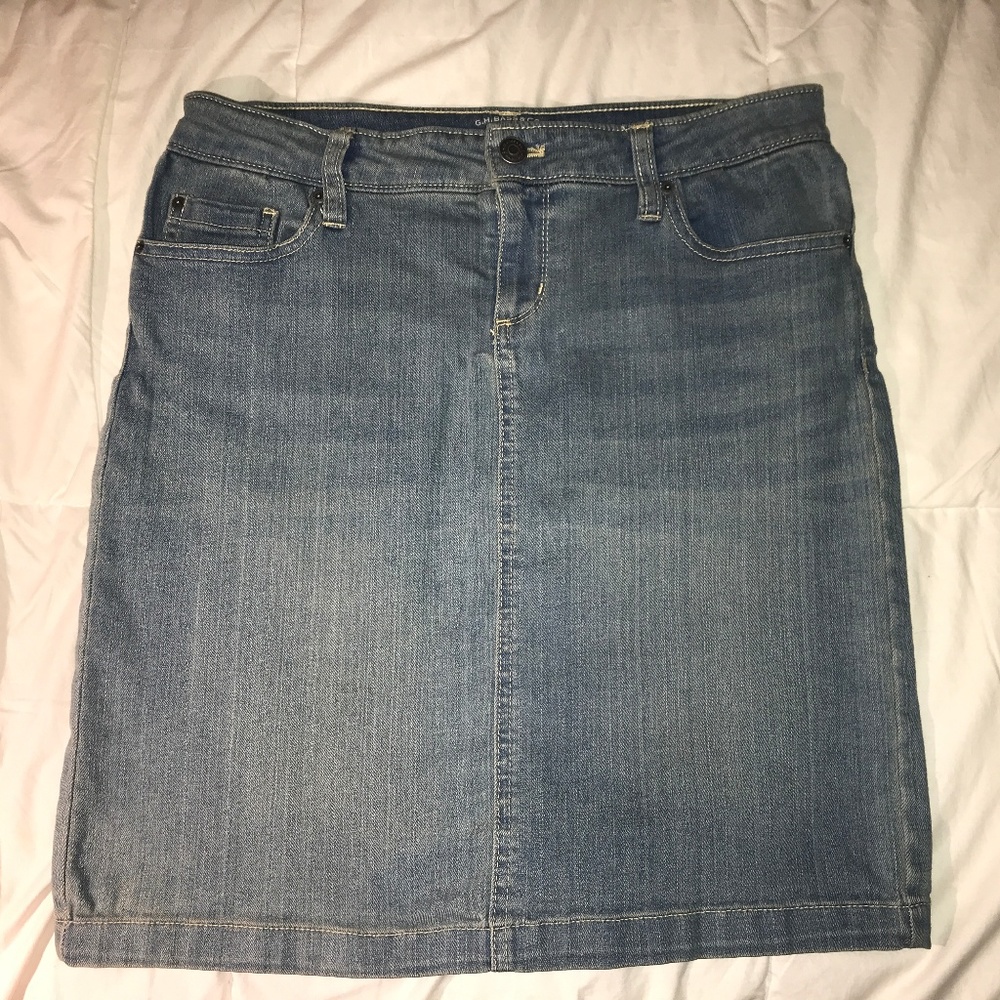 Bass Denim Mid-Length Skirt - G.H. Bass & Co.